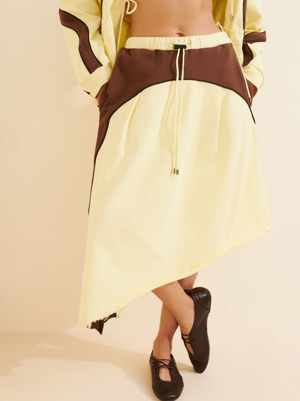 Kkco Free People Asymmetrical Colorblock Skirt Size Xs